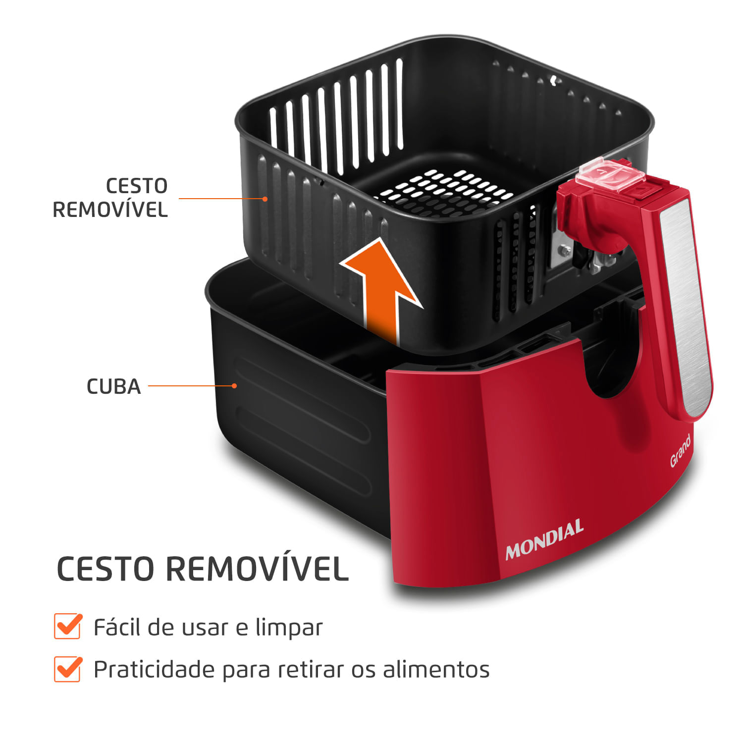 Fritadeira Air Fryer 5 Litros AFN-50-RI Mondial 127V