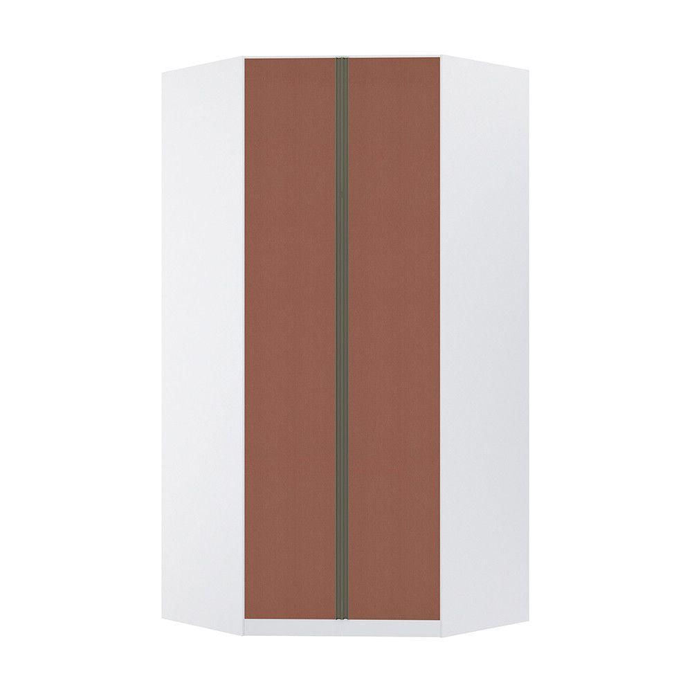 Miniatura Guarda Roupa Canto 2 Portas 111,9cm Branco Com Gaia