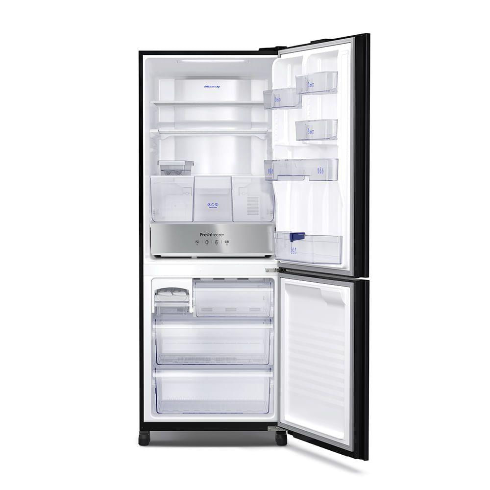 Geladeira Panasonic BB65 Black Glass Inverse Frost Free 450L Inverter A+++ - NR-BB65GVFB 110V