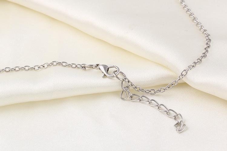 Colar Feminino Símbolo Do Infinito Prateado Cruz