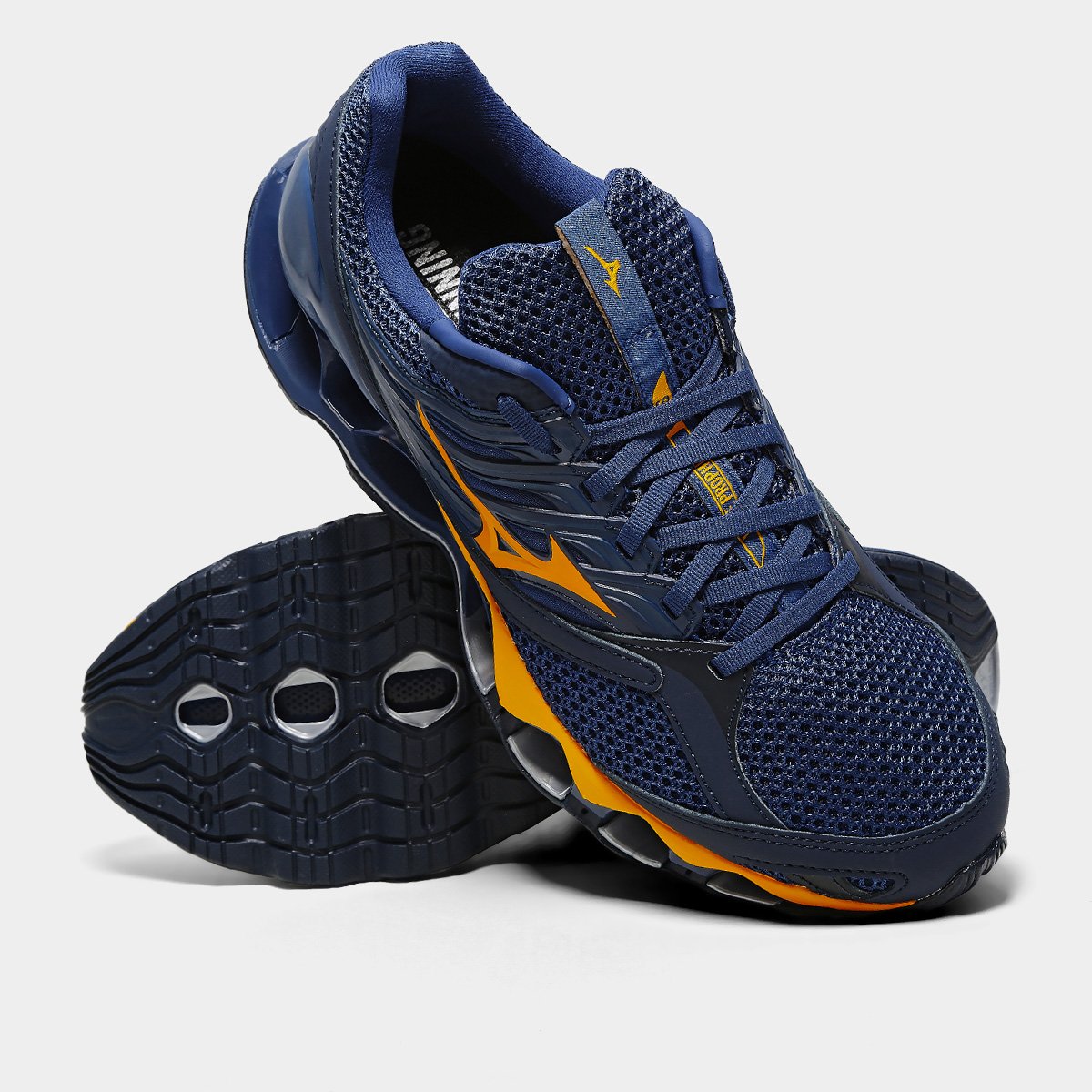 Miniatura Tênis Mizuno Wave Prophecy 13-S Masculino Marinho+Azul - 39