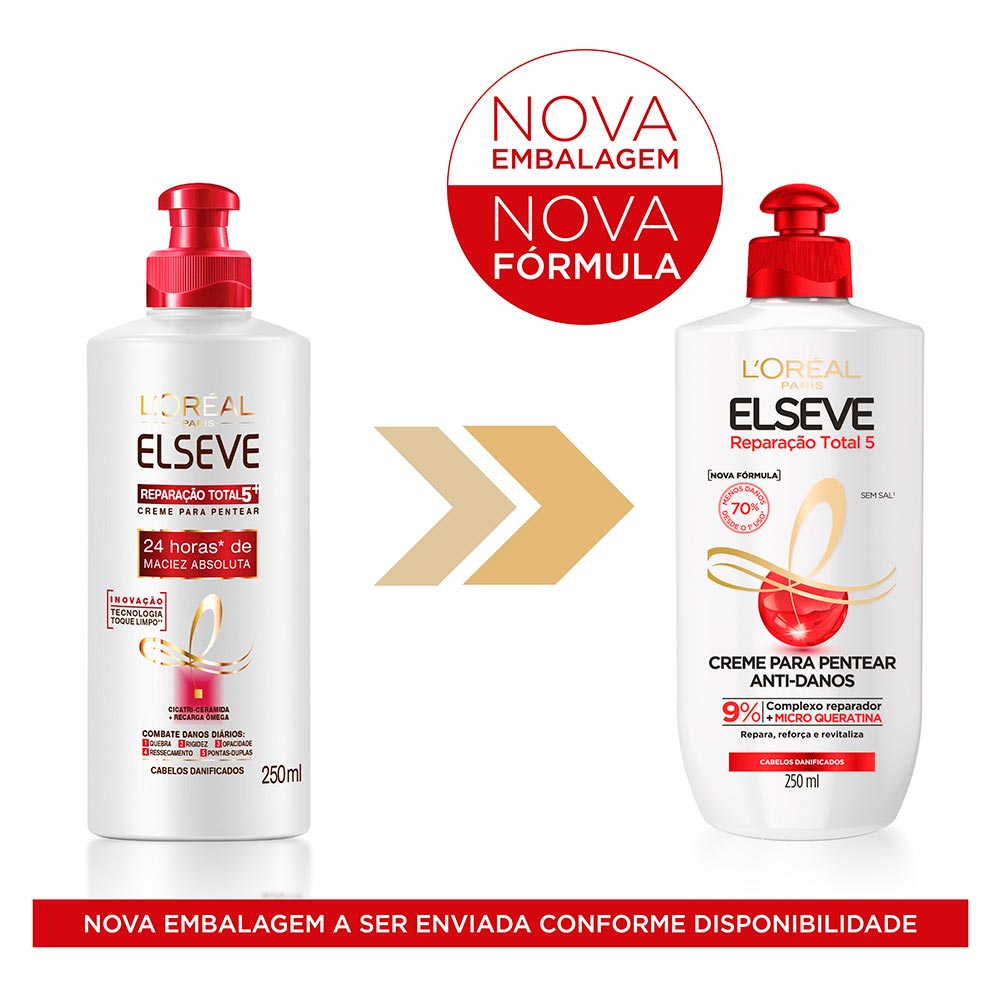 Miniatura Creme para Pentear L'Oréal Paris Elseve Reparação Total 5+ 250ml