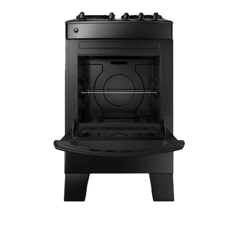 Fogão 4 Bocas Preto Consul com Mesa Esmaltada CFO4ZAE Bivolt Bivolt