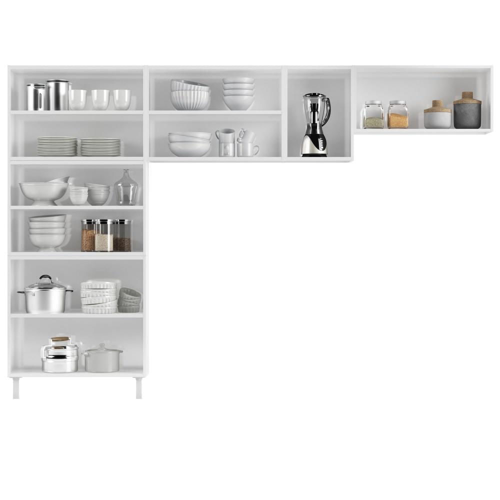 Miniatura Cozinha Compacta de Aço 3 Peças Mirage New Telasul	 Branco