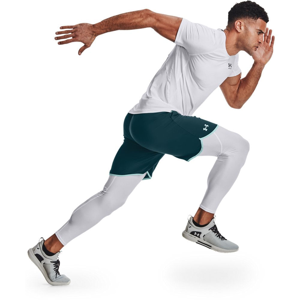 Miniatura Legging de Treino Masculina Under Armour HG 2GG Branco