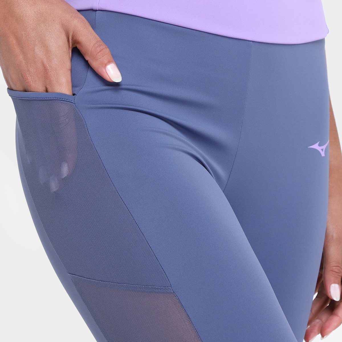 Miniatura Calça Legging Mizuno Soul N.III Feminina Lilás - G