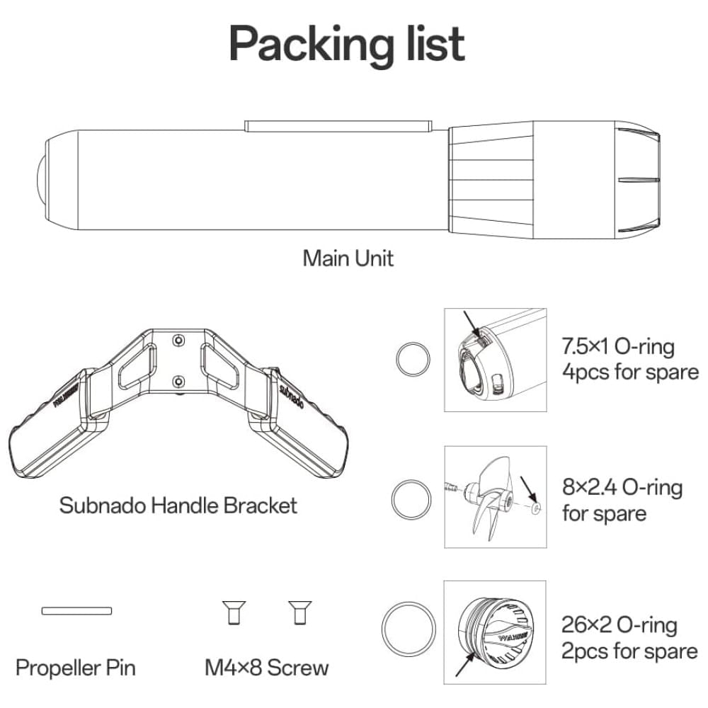 Miniatura Scooter Subaquática, Waydoo Subnado Underwater Scooter Lite: Aventura Subaquática Compacta e Portátil para Adultos e Crianças