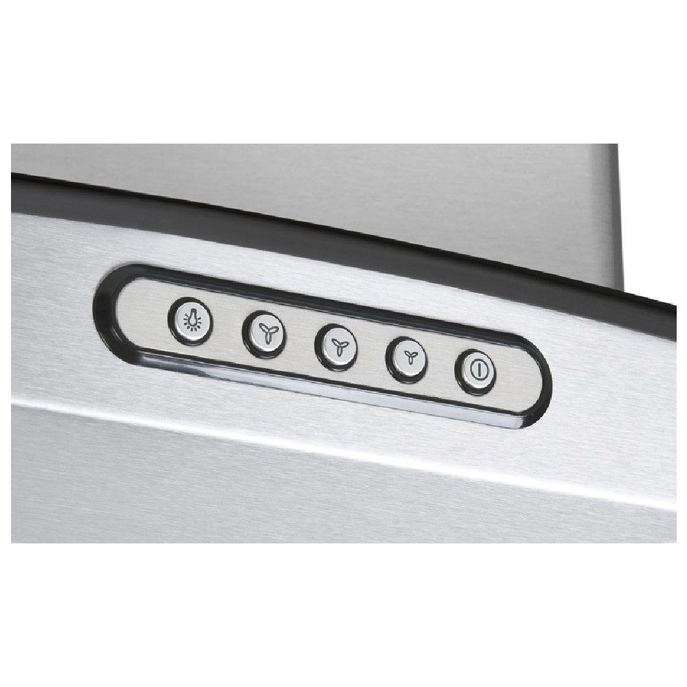 Miniatura Coifa Ilha 90cm Vidro Curvo Fogatti Inox 220V