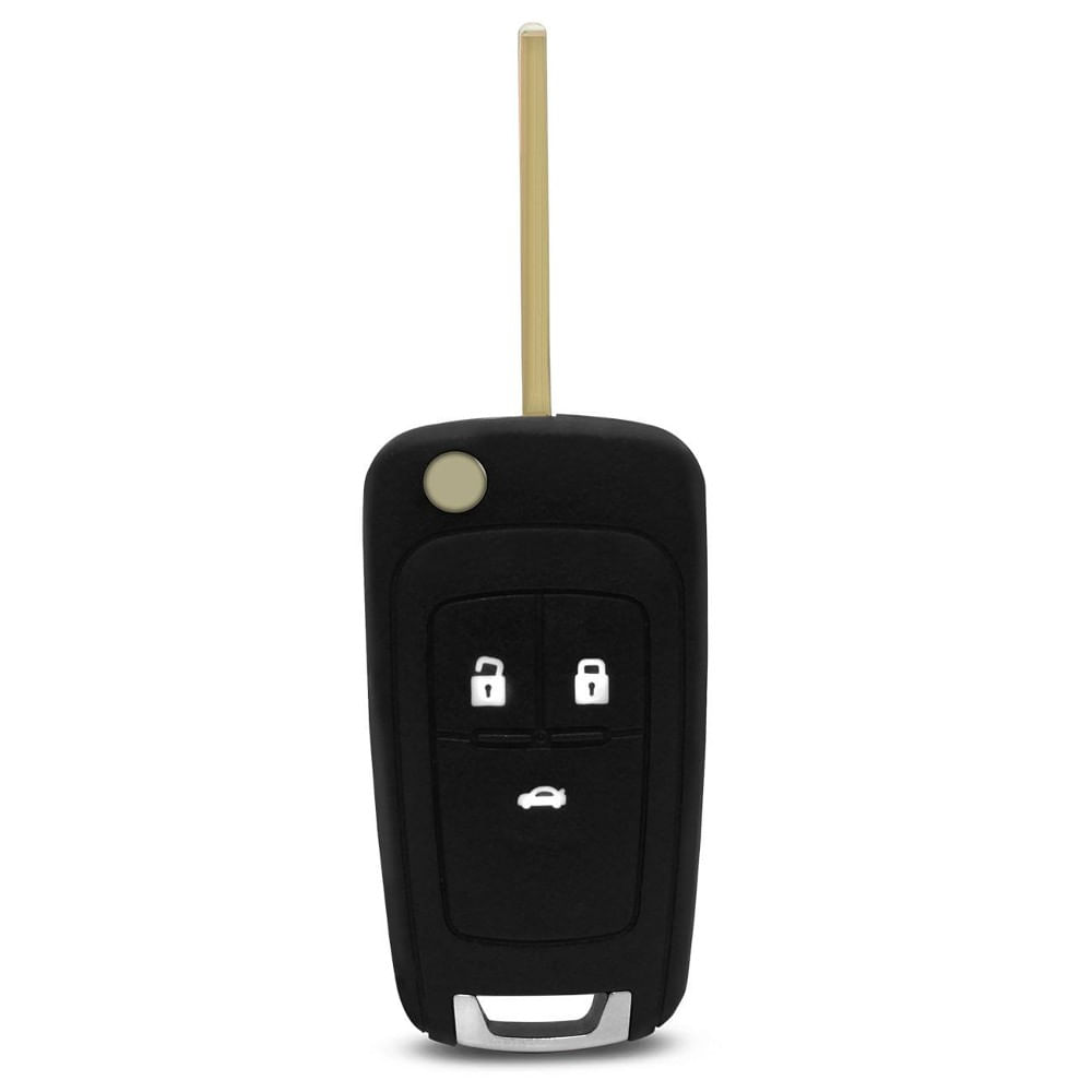 Miniatura Carcaça Chave Canivete GM Onix Cruze Cobalt Prisma 3 Botões