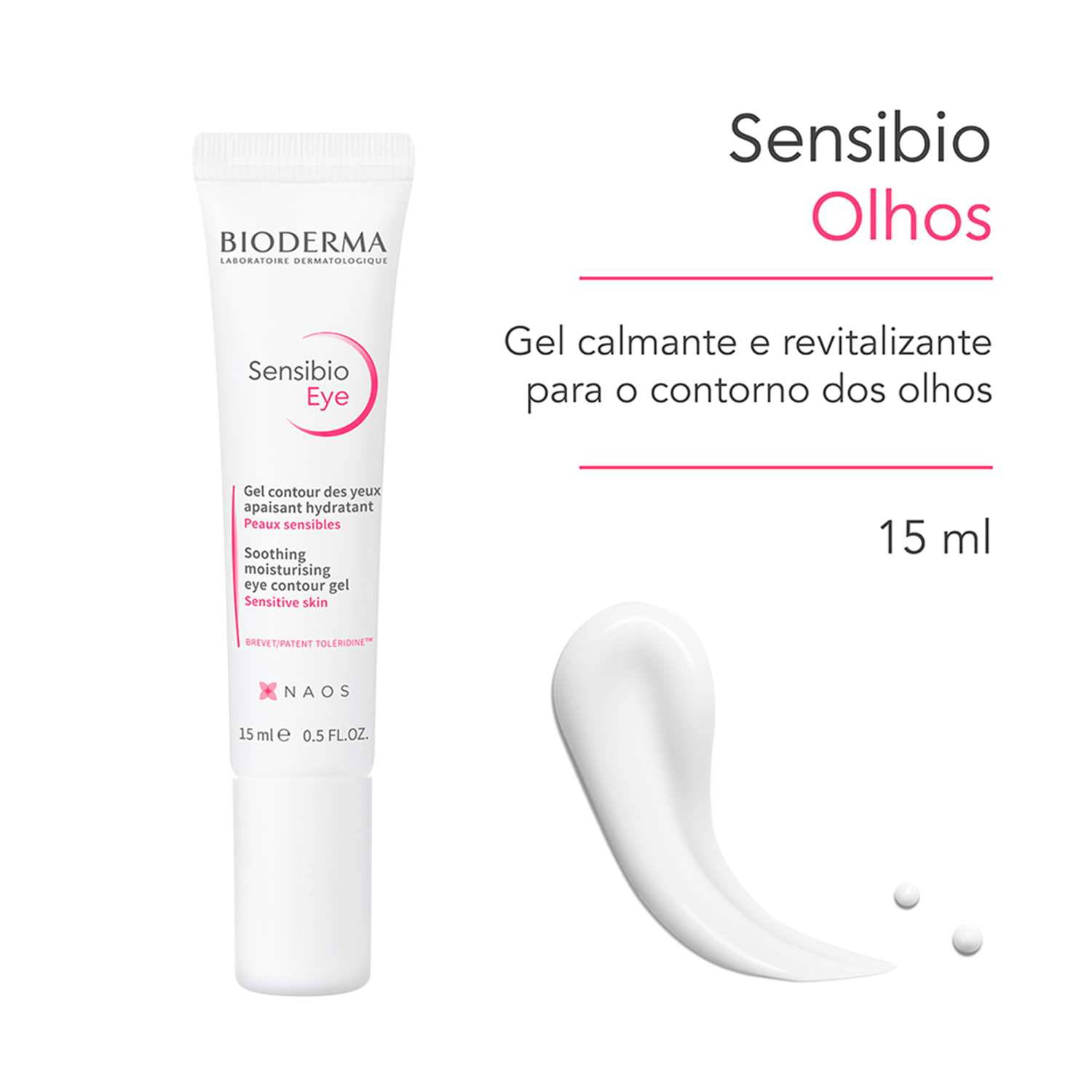 Miniatura Bioderma Sensibio Eye - Gel para Área dos Olhos 15ml