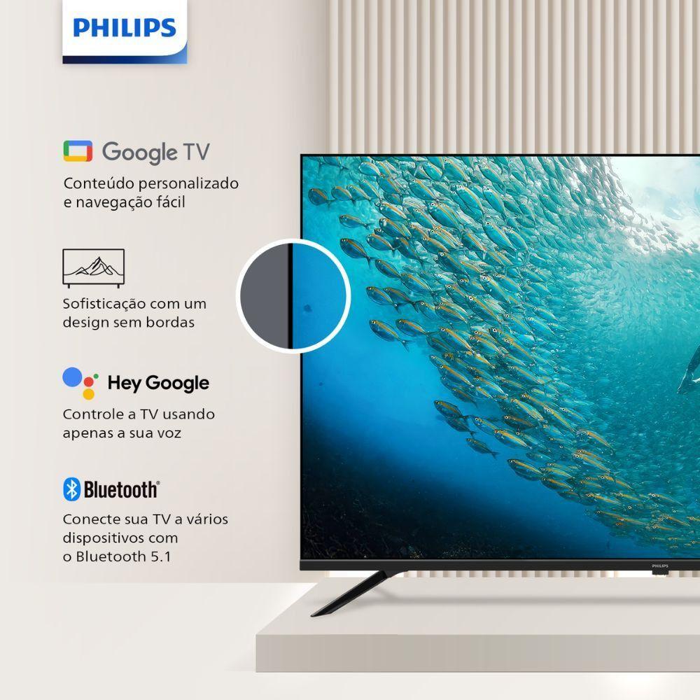 TV Philips Smart Google TV 4K HDR 50 50PUG7019 Preto Bivolt