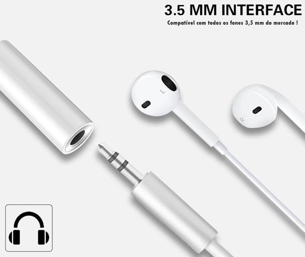 Miniatura Adaptador Fone De Ouvido Type C Para P2 3,5 Mm