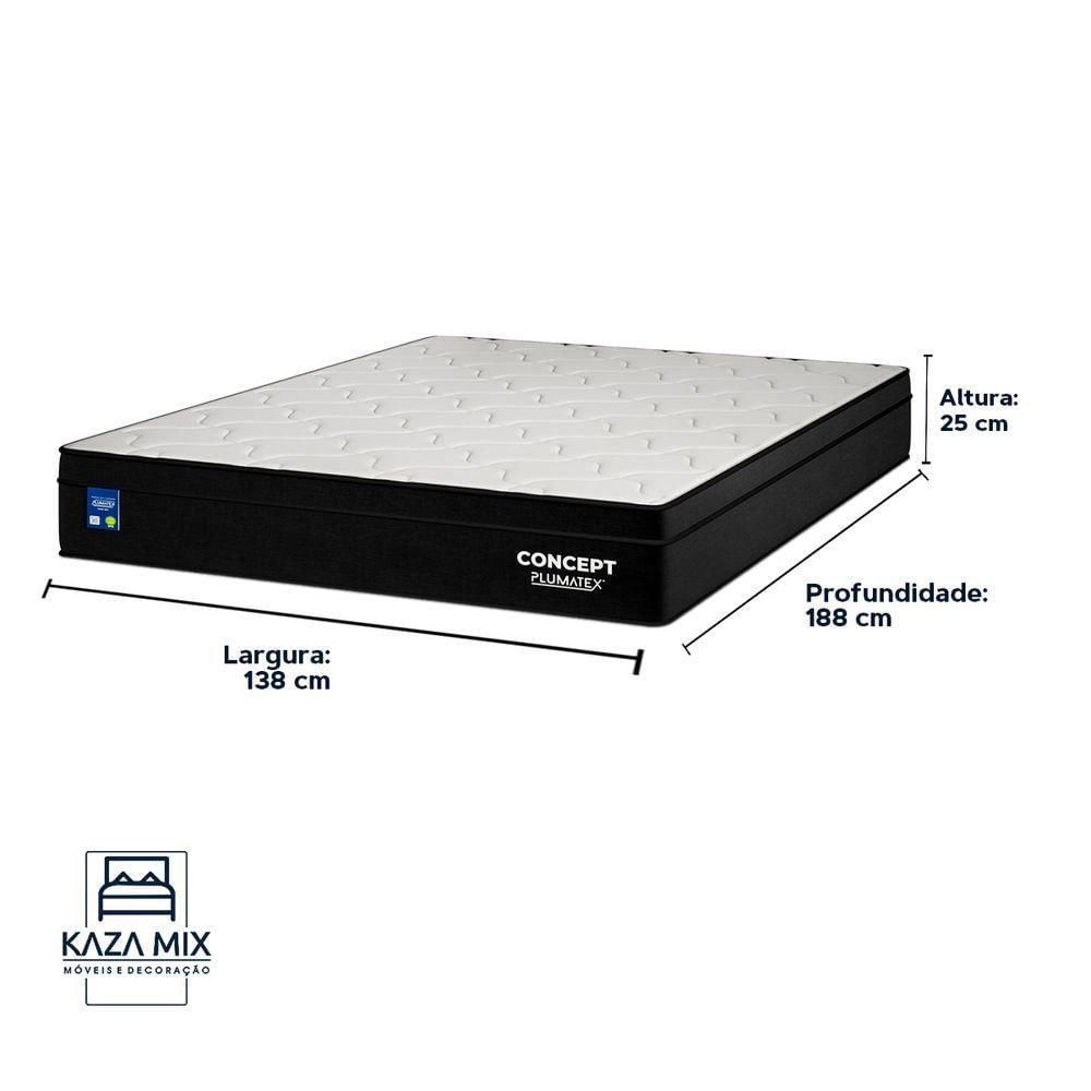 Miniatura Colchão Concept Molas Ensacadas Casal Plumatex