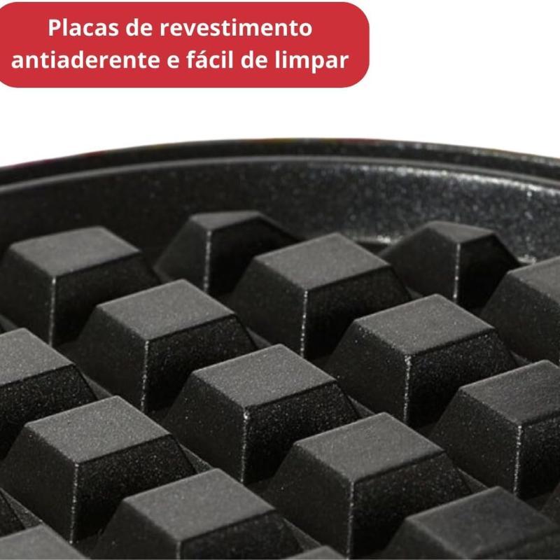 Mini Máquina Waffles Elétrica Casa Cozinha Fazer Waffle