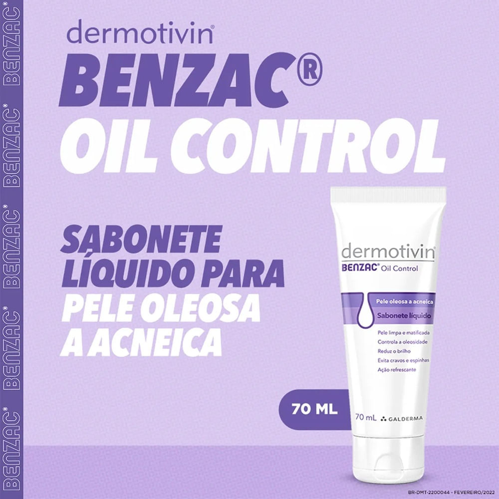 Miniatura Dermotivin Benzac Oil Control Sabonete Líquido 70ml