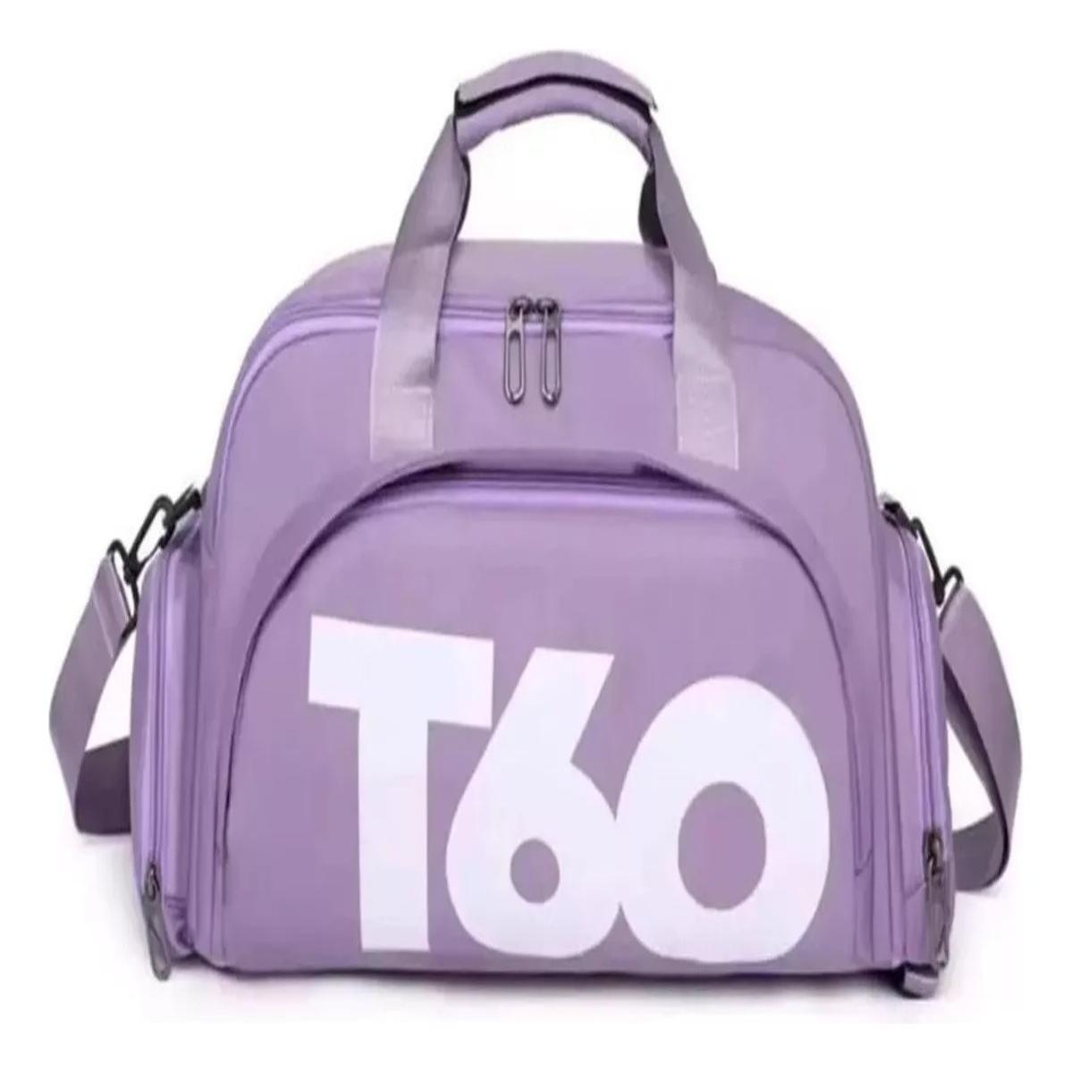 Miniatura Bolsa Mala Mochila T60 Academia Bagagem Viagem Cor Rosa Clar