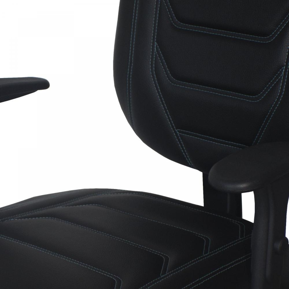 Miniatura Cadeira Gamer Spider Braço Regulável Modelo Presidente Ecoflex Costura Laranja