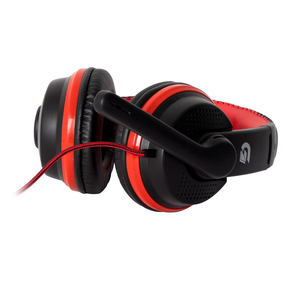 Miniatura Headset Gamer Fortrek Spider Black, P3 + Adaptador P2,