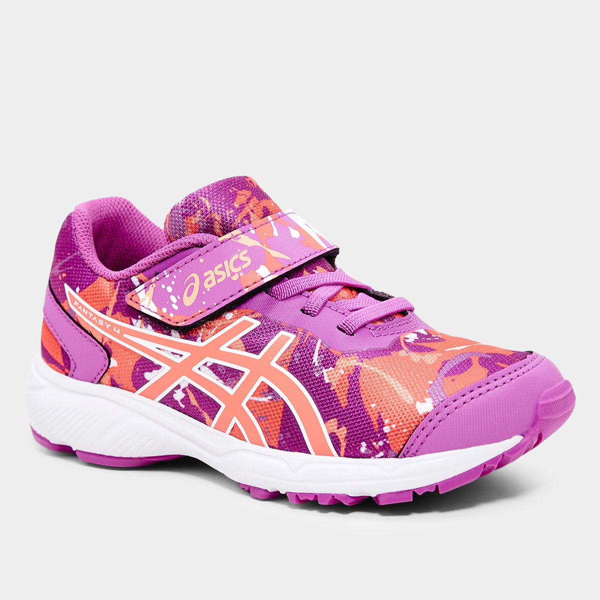 Miniatura Tênis Infantil Asics Fantasy 4 Ps Roxo+Branco - 26