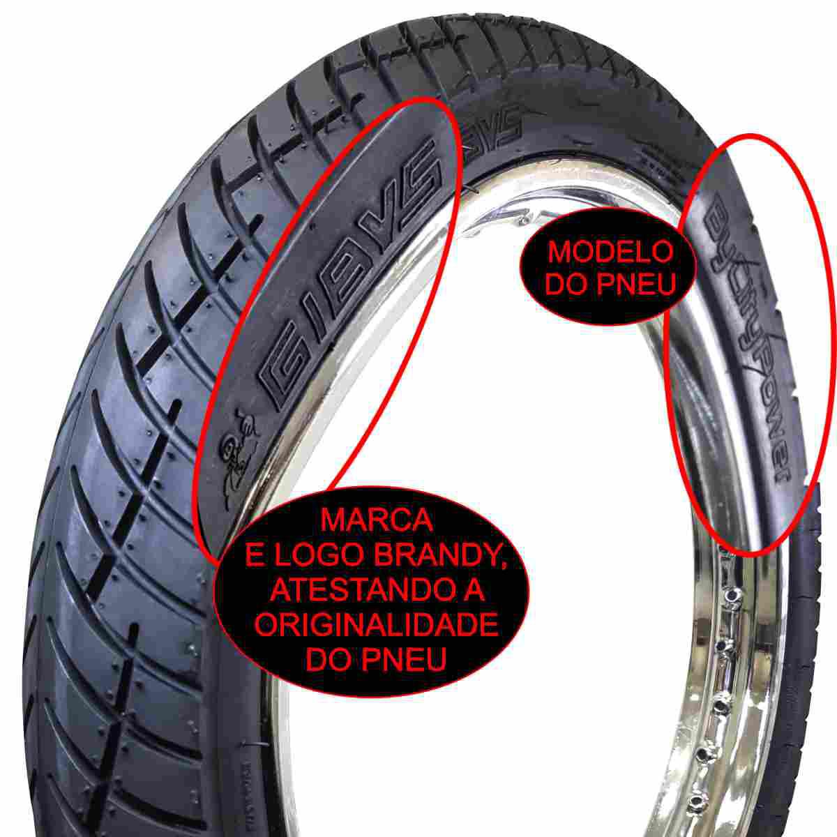 Miniatura Pneu De Moto Aro 18 Honda Turuna 125 1982 90/90 51P Traseiro