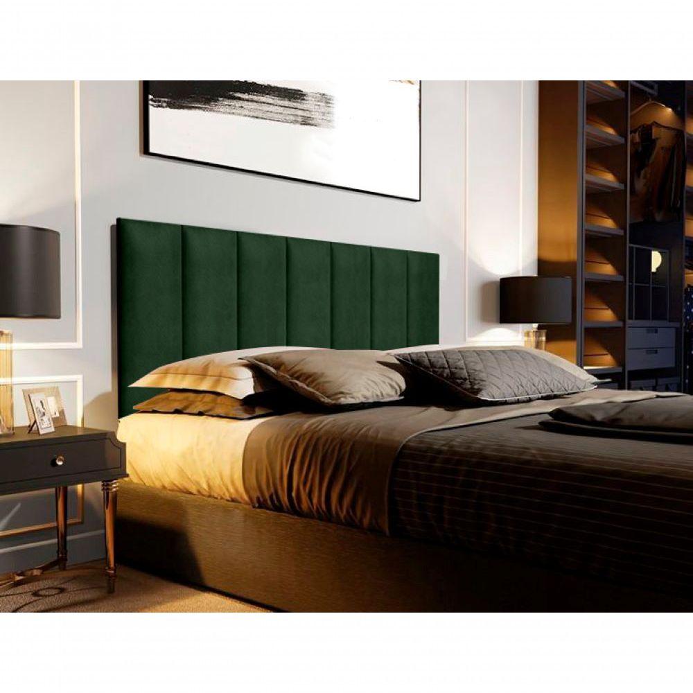 Miniatura Painel De Cabeceira Dobrável Queen Suspensa Verde Musgo 1.60 -001 Lm Moveis