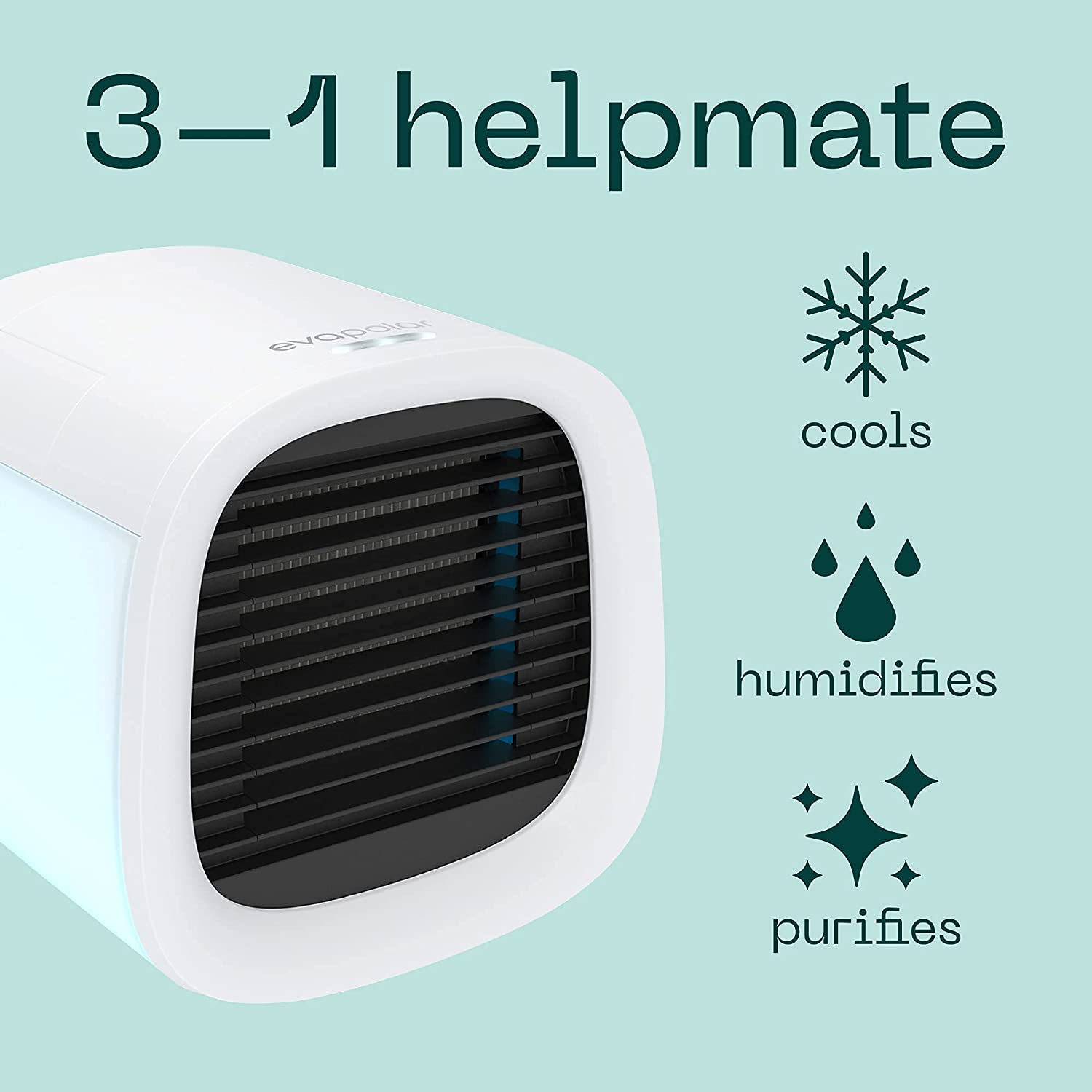 Miniatura Evapolar evaCHILL Portable Conditioner Small Personal Evaporative Air Cooler and Humidifier Fan Mini AC medium Opaque White