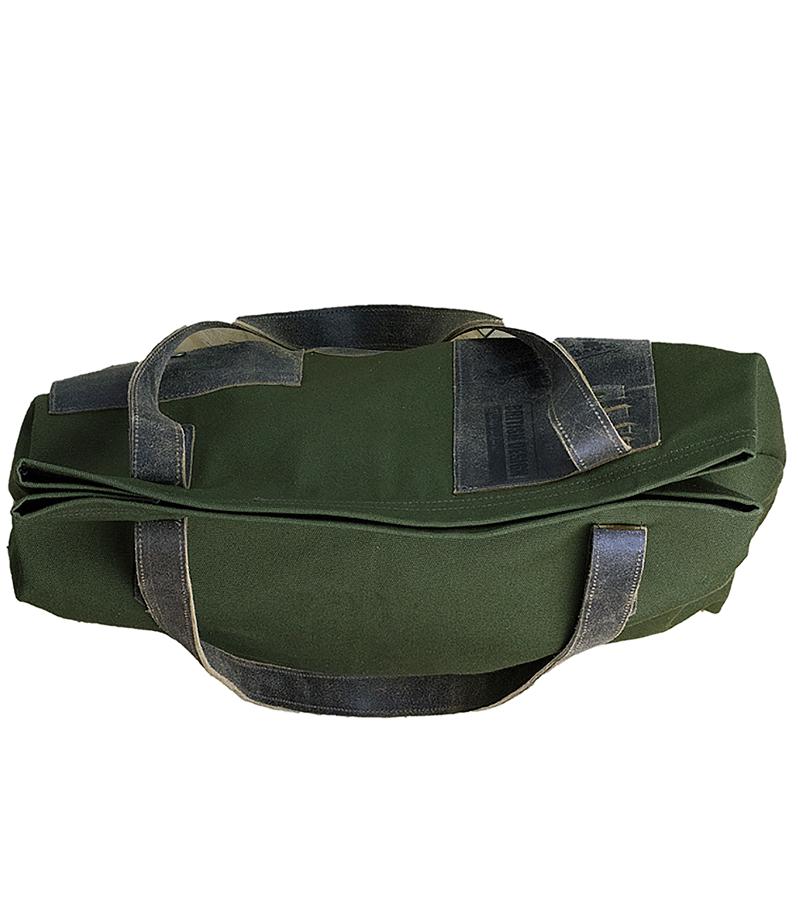 Miniatura Bolsa Tote Em Lona e Couro Legitimo