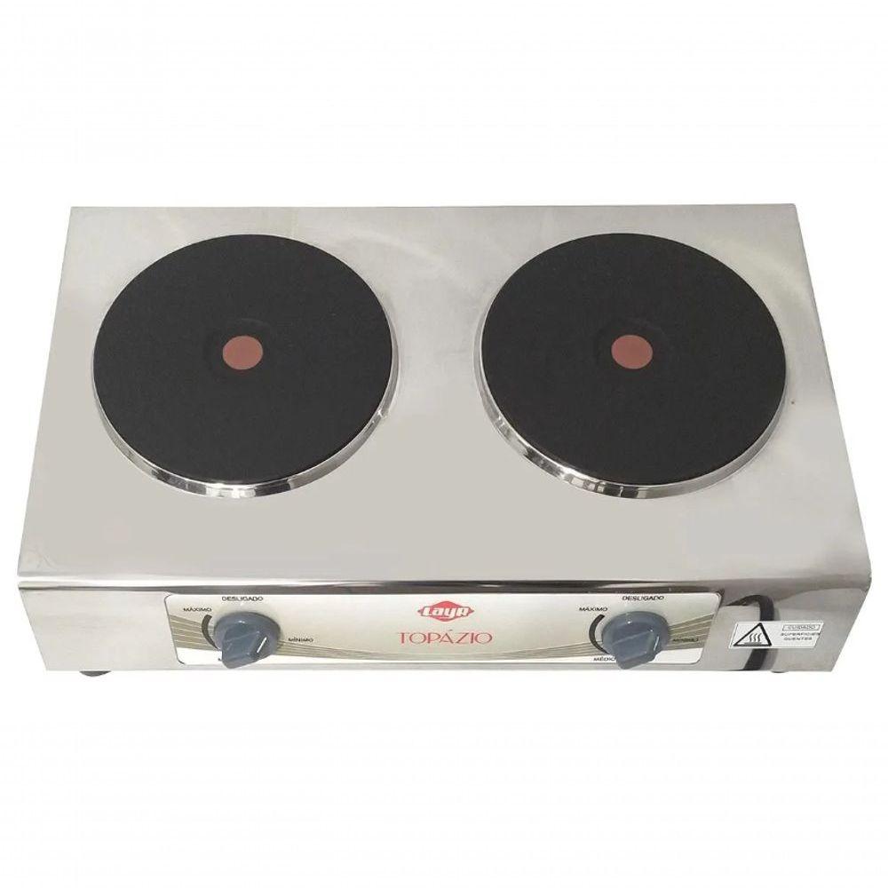 Miniatura Fogao Eletrico 2 Bocas 4000w Topazio 220v Layr 666