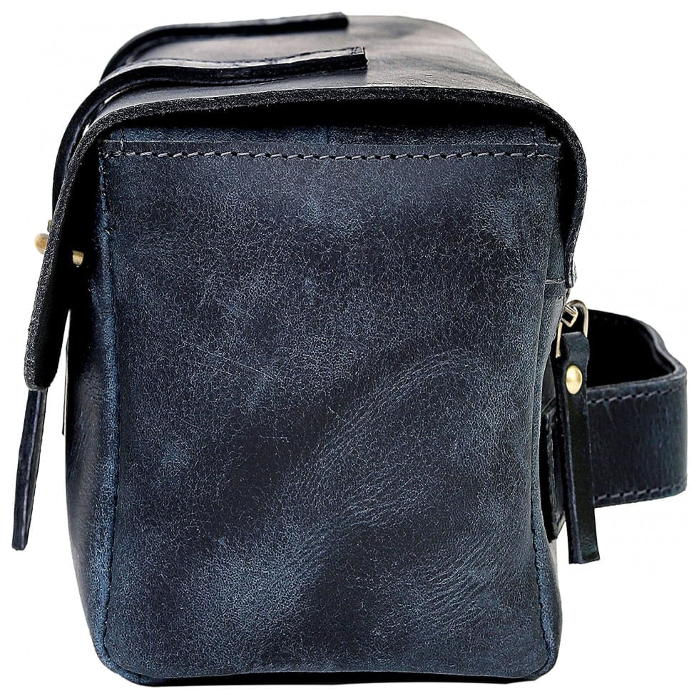 Miniatura Necessaire Masculina de Couro, CREATIVE LEATHER ART, Marrom