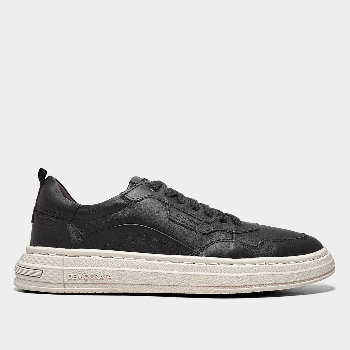 Miniatura Tênis Couro Democrata Denim Jake Masculino Preto - 39