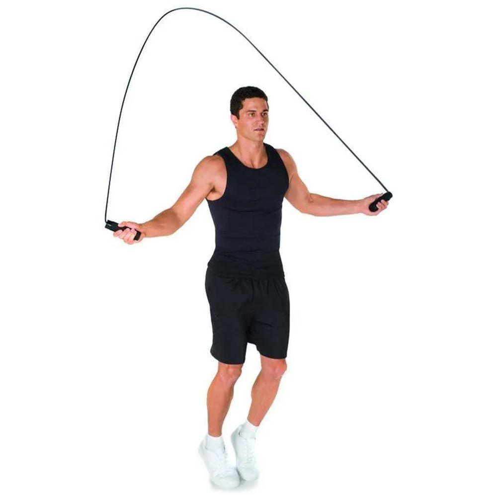 Miniatura Corda De Pular Silicone Rosa - Pilates Funcional Fitness Live Up