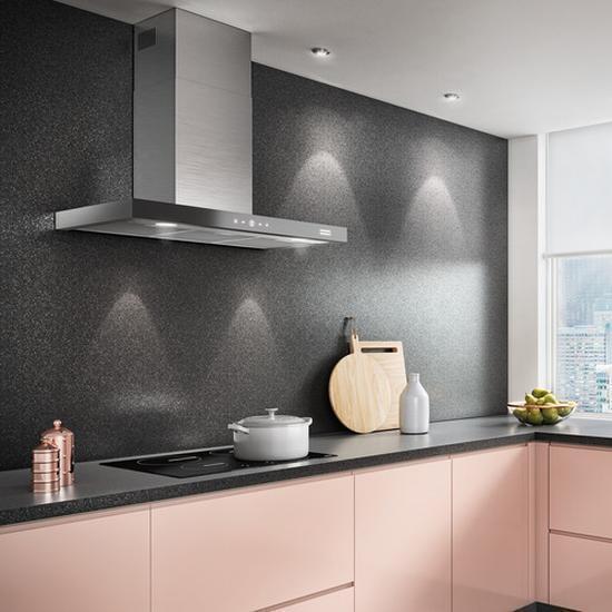 Miniatura Coifa De Parede 60Cm Preto Inox Touch Control 220V - Franke