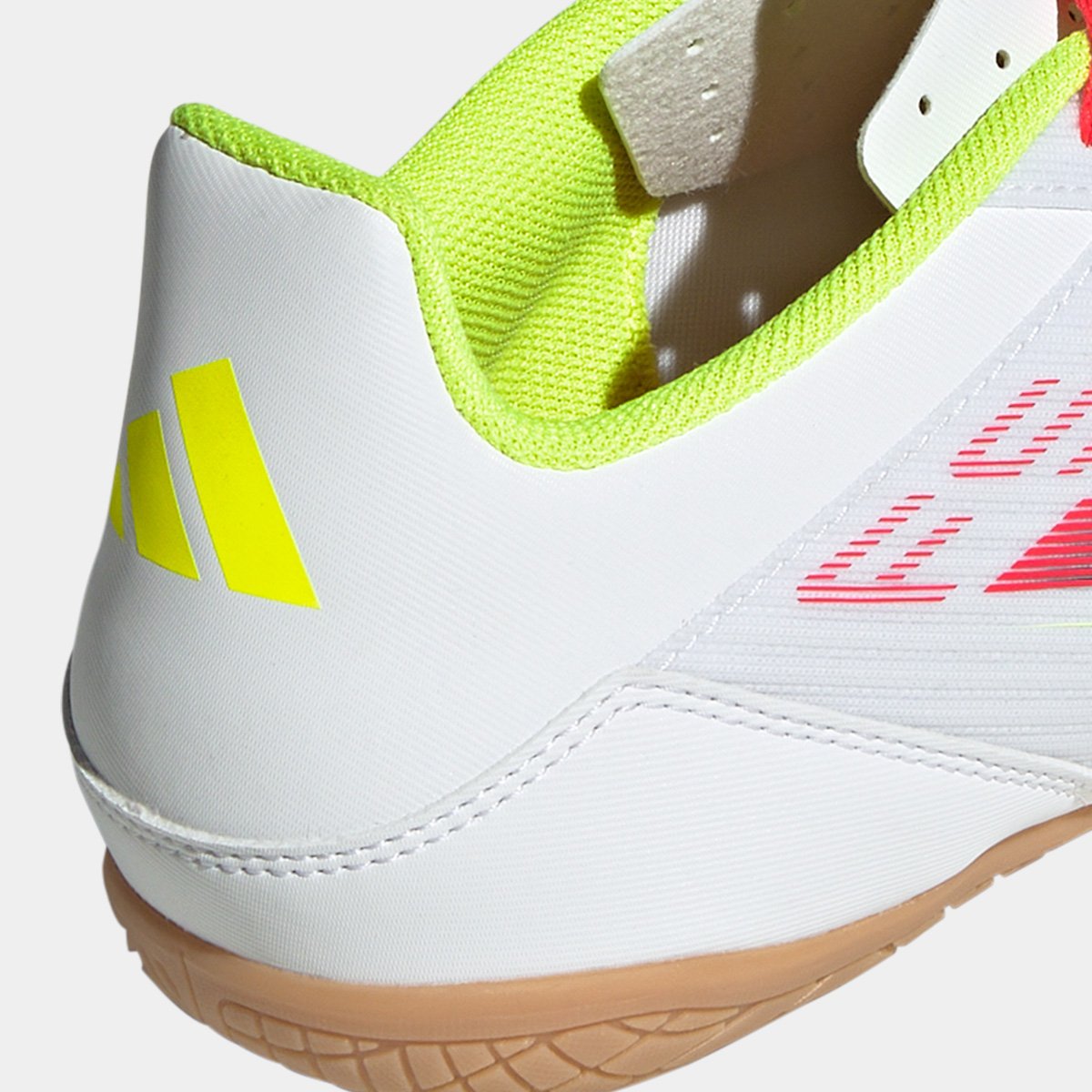 Chuteira Futsal Adidas F50 Club Unissex Branco+Vermelho - 40