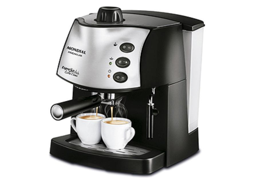 Miniatura Máquina De Cafe Expresso Coffee Cream 110 Volts Cinza - Cafeteira - Mondial - Expresso - 15 ba - Pó - 127 v