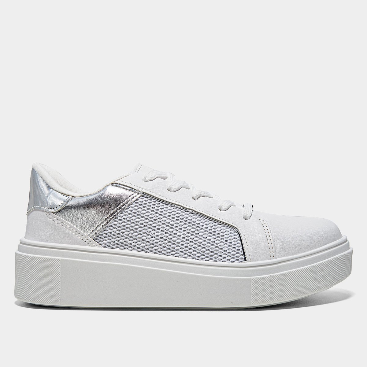 Miniatura Tênis Vizzano Tela Lateral Feminino Branco - 34