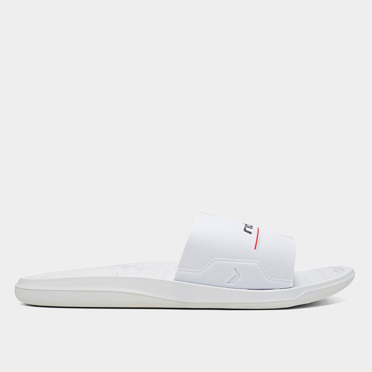 Miniatura Chinelo Rider Step Slide Masculino Branco+Preto - 37/38