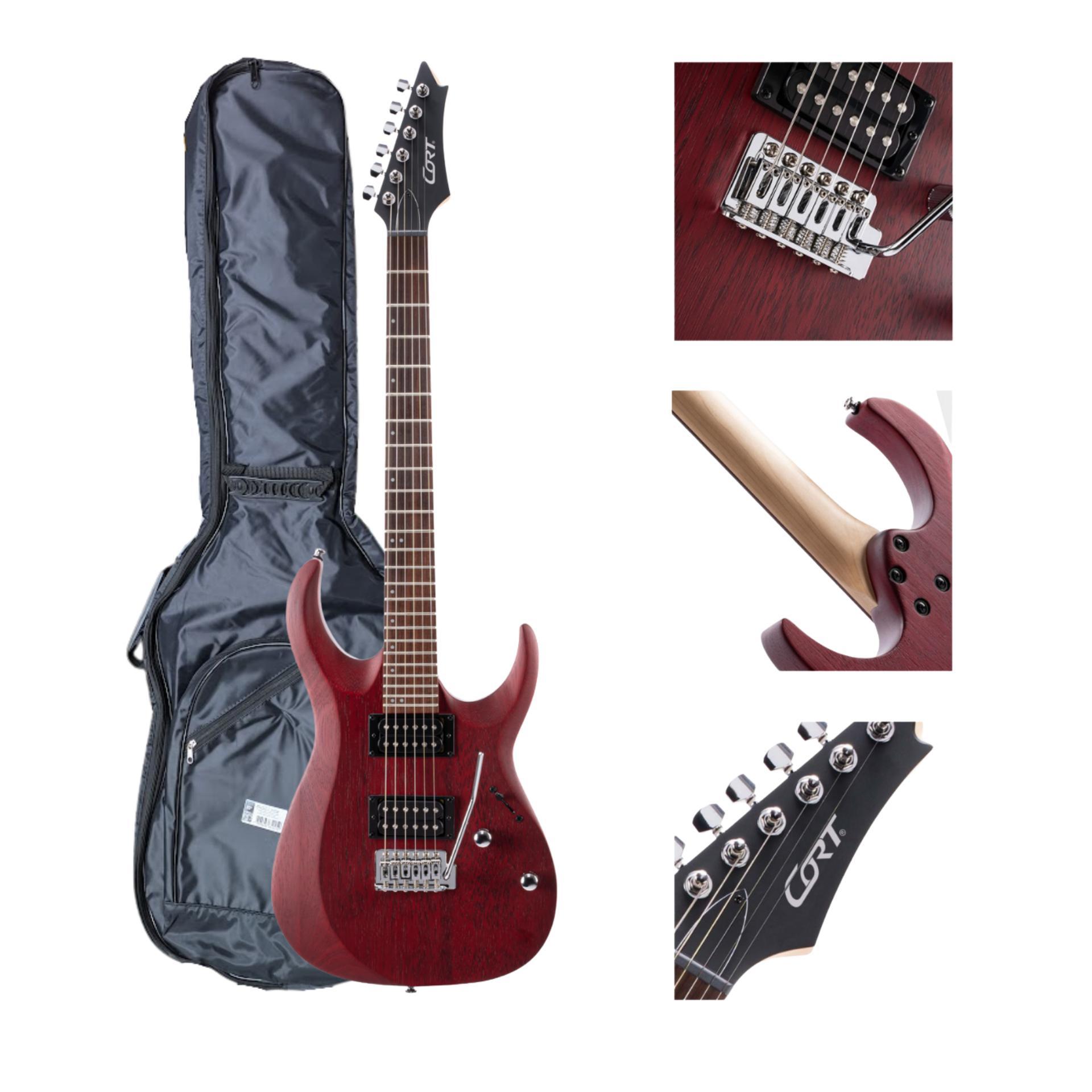 Miniatura Guitarra Cort Superstrato X100 Opbc + Capa Champion