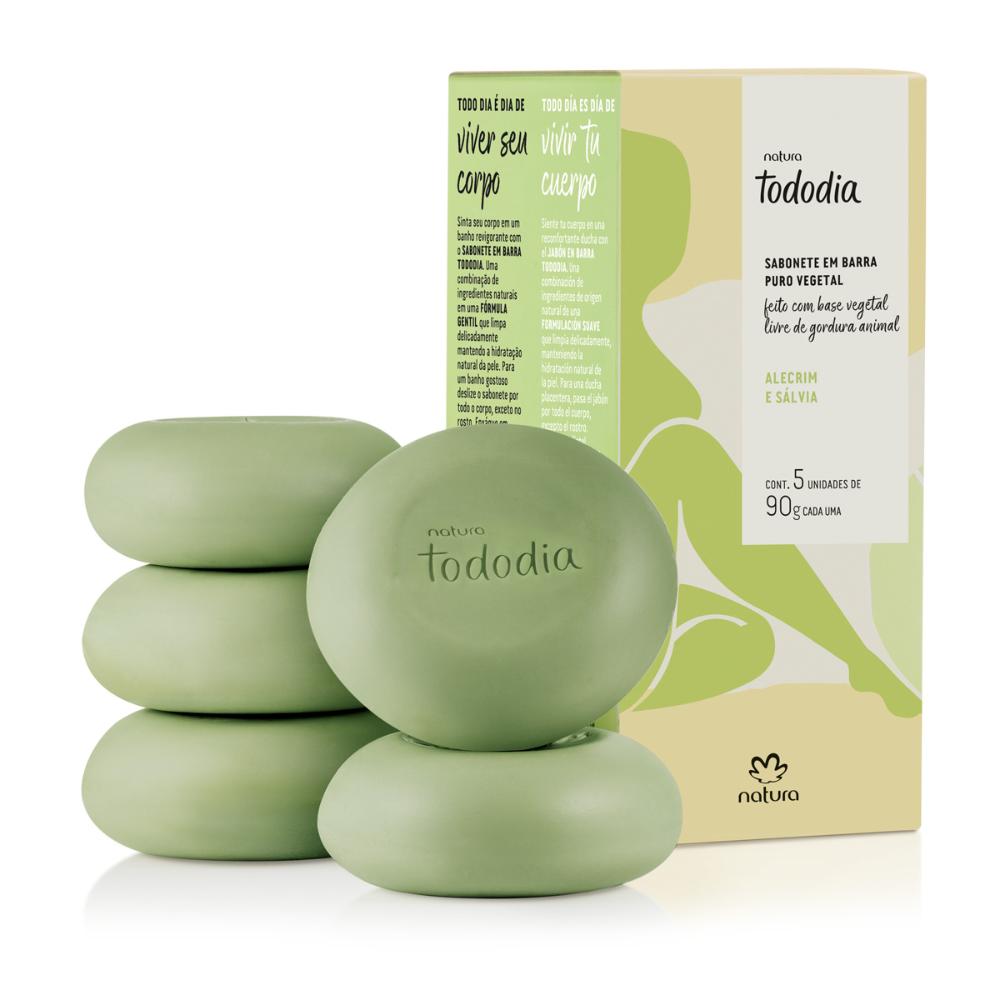 Sabonete em Barra Tododia Alecrim e Sálvia 5un de 90g