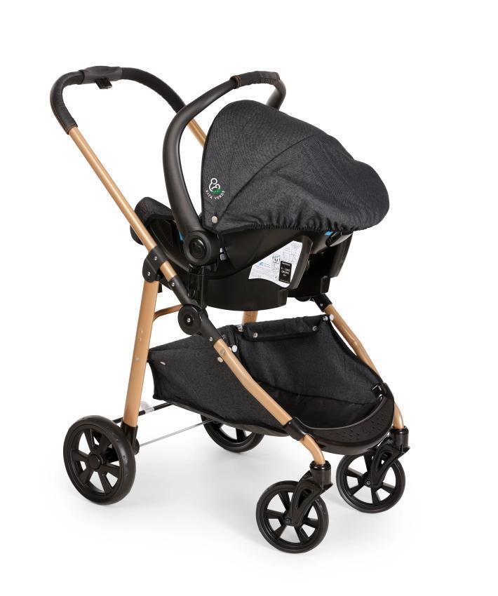 Miniatura Carrinho Galzerano Extreme Vita Verde Com Bebe Conforto