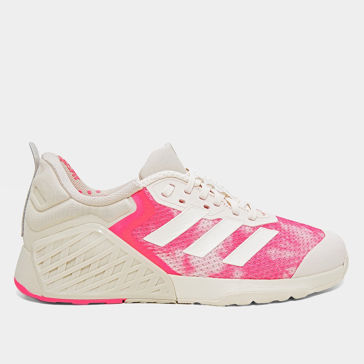 Miniatura Tênis Adidas Dropset 3 Feminino Branco+Rosa - 34