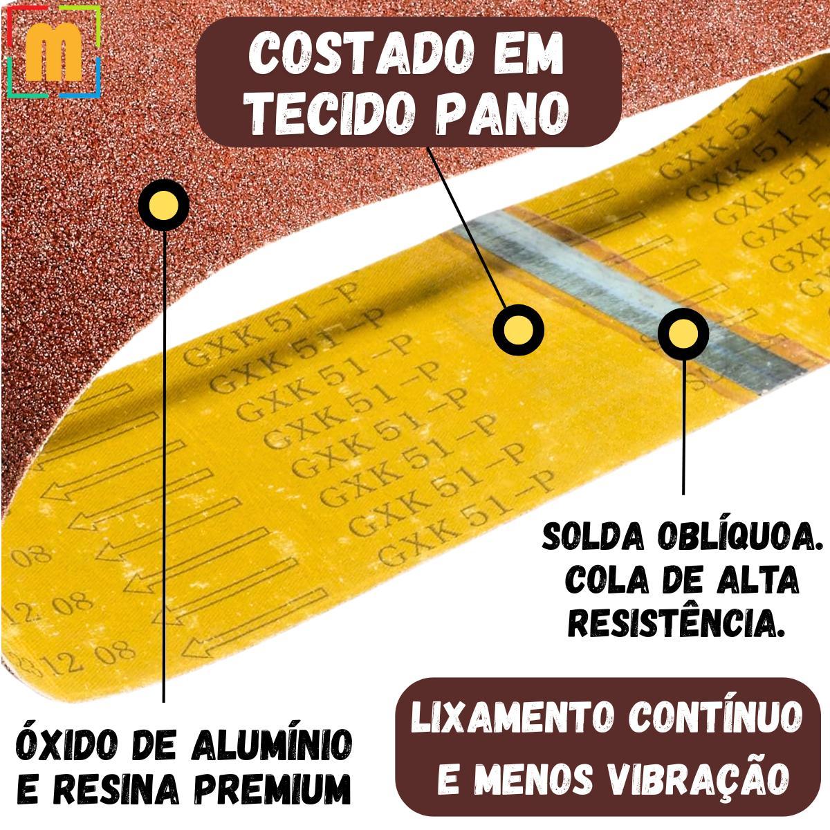 Miniatura 1 X Lixa Cinta Banda 7200X115Mm Costado Tecido Óxido