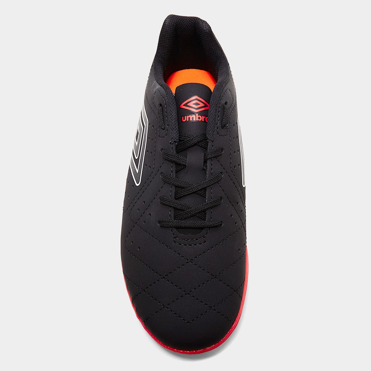 Miniatura Chuteira Society Umbro Neo Striker Unissex Preto+Vinho - 37