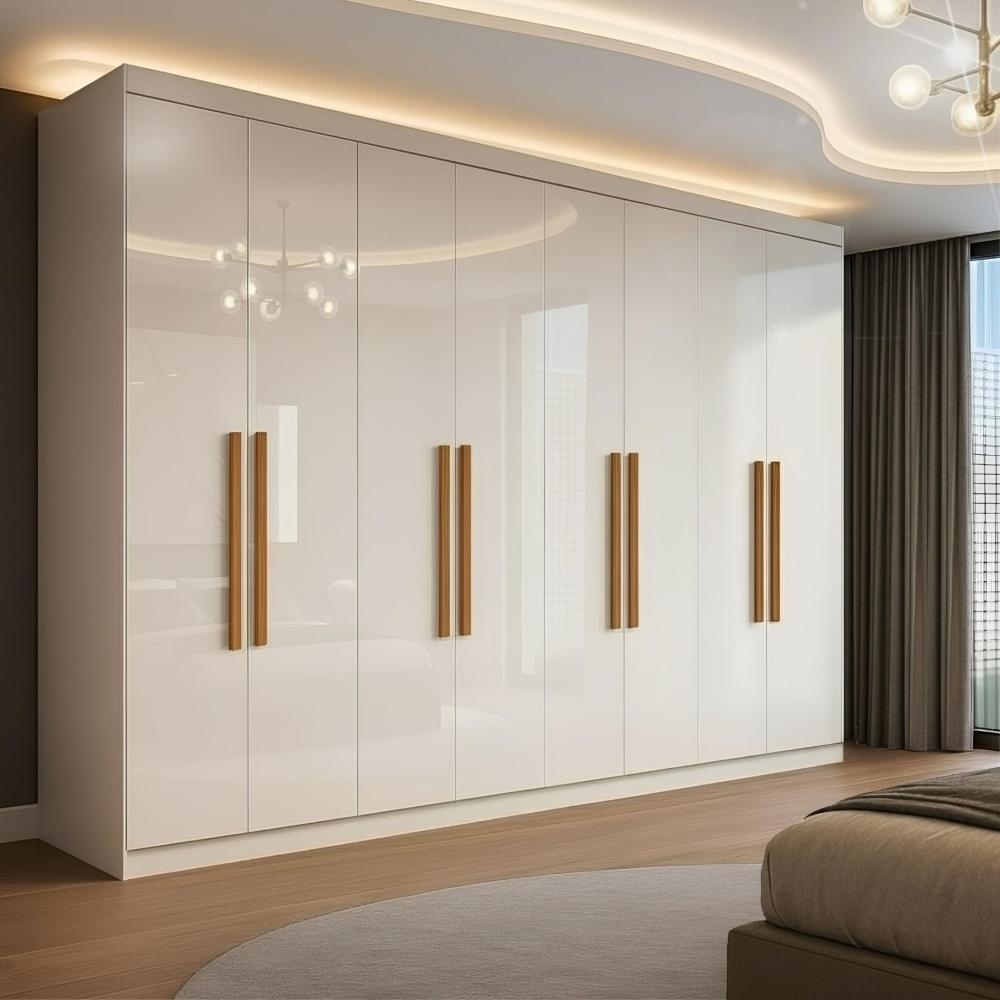 Guarda Roupa Casal 8 Portas 4 Gavetas Paris Espresso Móveis