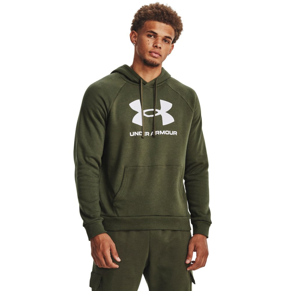 Miniatura Moletom Masculino Under Armour Rival Fleece Verde - G