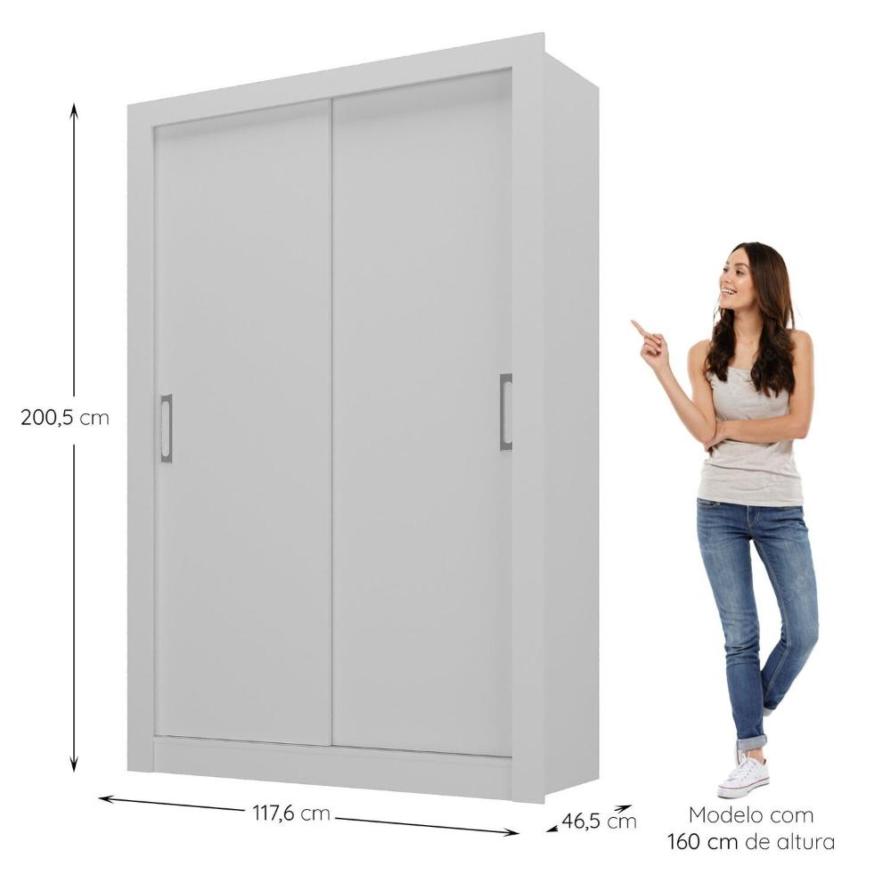 Miniatura Guarda Roupa Solteiro 2 Portas Liz Yescasa Branco