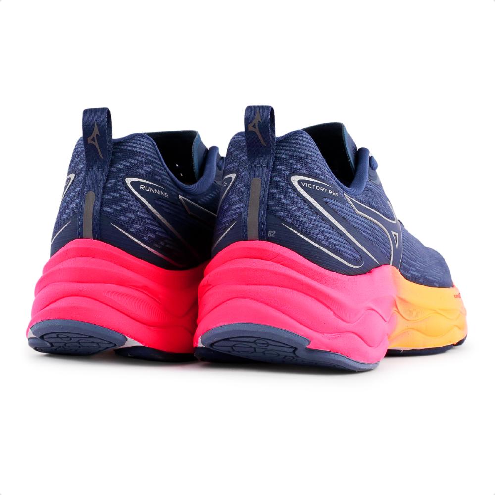 Miniatura Tênis Mizuno Victory Rsp Feminino Azul Marinho / Laranja - 34