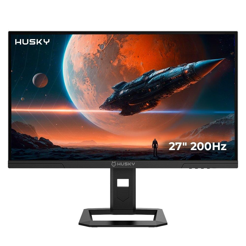 Miniatura Monitor Gamer Husky Boreal 27", QHD, 200Hz, 1ms, IPS, Adaptive Sync, DisplayPort e HDMI, HDR400 - HMG00827PT