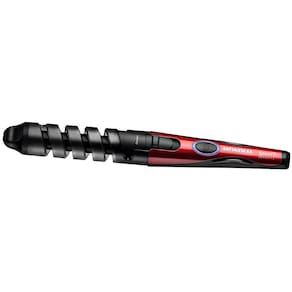 Miniatura Modelador de Cachos Mondial Spiral Infinity EM-05 com Cabo Giratório Vermelho/Preto 200°C