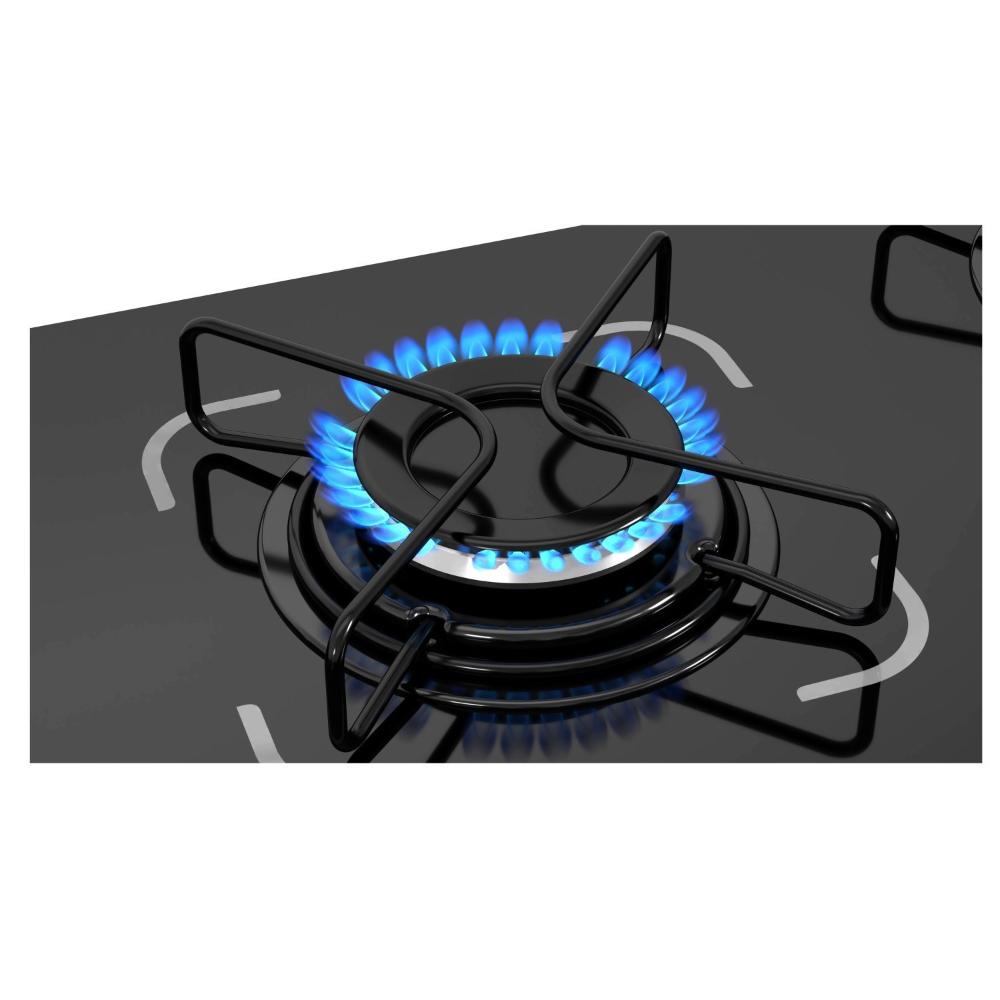 Miniatura Cooktop 5 Bocas Essencial á Gás Bivolt Itatiaia Preto