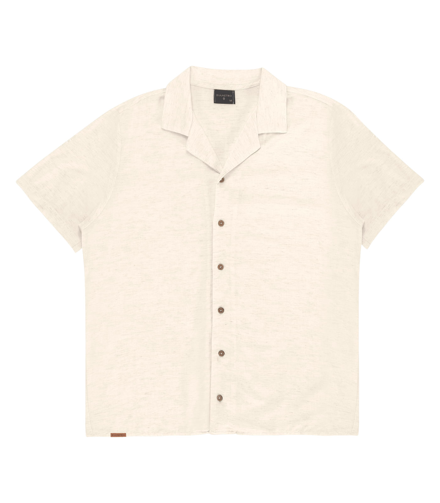 Miniatura Camisa Em Viscolinho Masculina Diametro Bege G